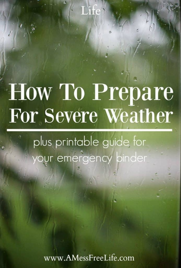 Emergency Preparedness | Severe Weather | Food Storage | Water Storage | Family Evacuation Plan | 