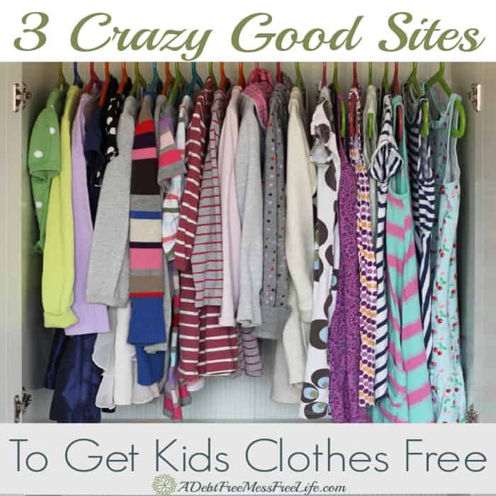 3 Crazy Good Sites To Get Free Clothes. Some you can even sell your used clothes and make money for more clothes! Kids, hubs, even you! Sign up and get kids clothes FREE!