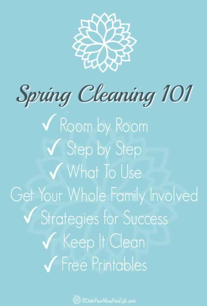 The ultimate spring cleaning guide to get your home sparkling clean using the same methods I use in my professional cleaning company! I share all my tricks and tips to make it fast and easy to get your home ready for spring!