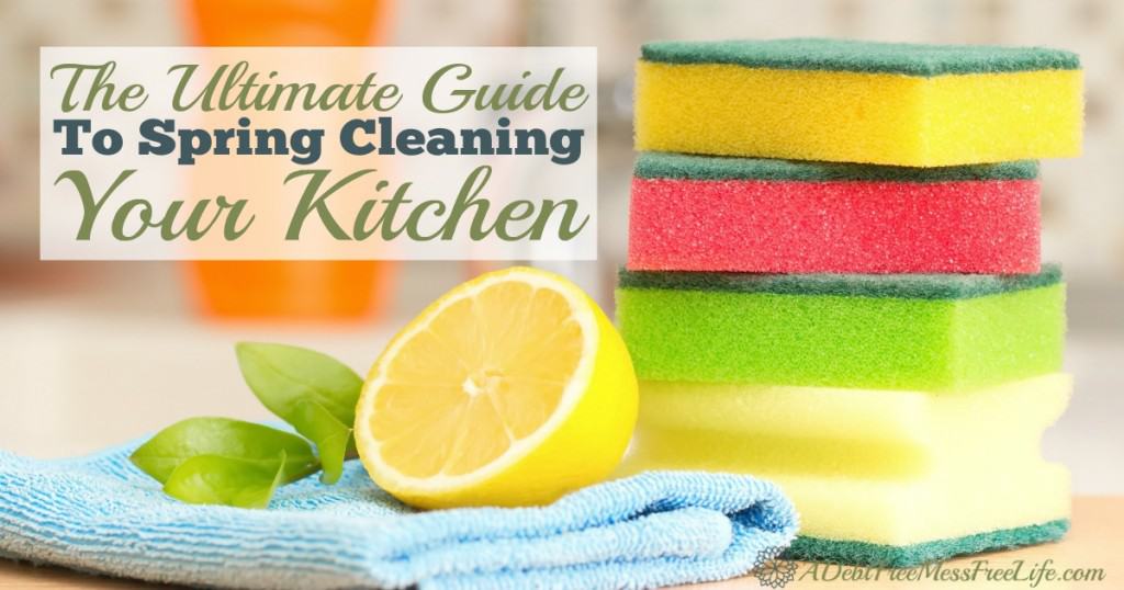 Get your kitchen sparkling with our Ultimate Guide to Spring Cleaning Your Kitchen. Free printable and step by step directions on how to take your kitchen to a whole new clean!
