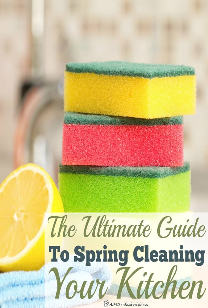 Get your kitchen sparkling with our Ultimate Guide to Spring Cleaning Your Kitchen. Free printable and step by step directions on how to take your kitchen to a whole new clean! 