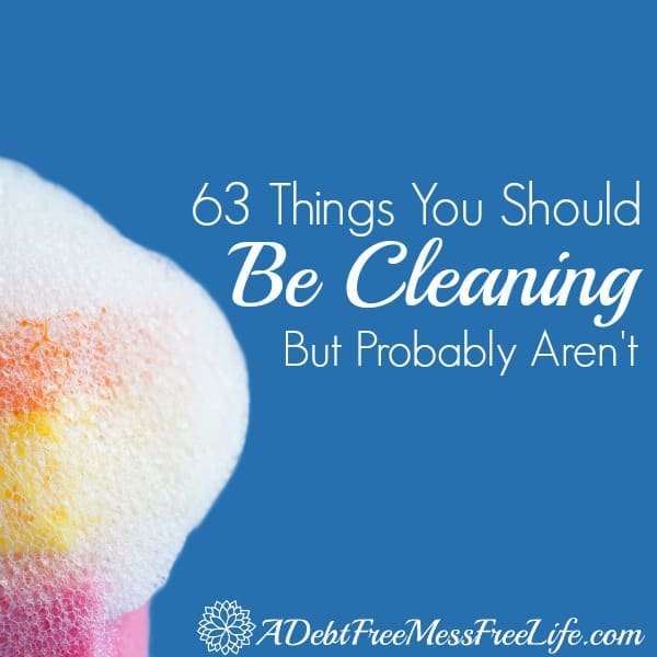 The is the most comprehensive list out there of all the places around our homes we're not cleaning! Let's get our household in order and tackle this cleaning list! 