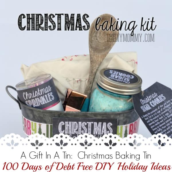 These DIY gift basket ideas come with printable labels and ideas for each themed basket. Makes a great Christmas gift! Visit our 100 Days of Debt Free DIY Holiday Ideas for more recipes, decorating ideas, crafts, homemade gift ideas holiday budget tips and much more!