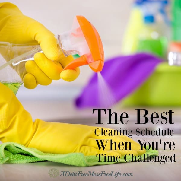 Short on time but want a clean house? You don't have to turn into a neat freak. This step by step cleaning schedule you show you what has to be done when you only have so much time. 