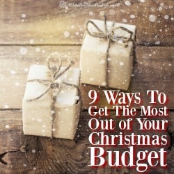 I'm sharing my Christmas budgeting ideas so you stretch your hard earned money as far as it can go this holiday season!