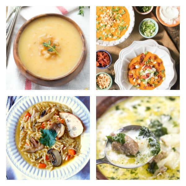 These easy, healthy, and delicious soup recipes will warm you up on a cold fall day. Vegetarian, beef, chicken and gluten free options included. 