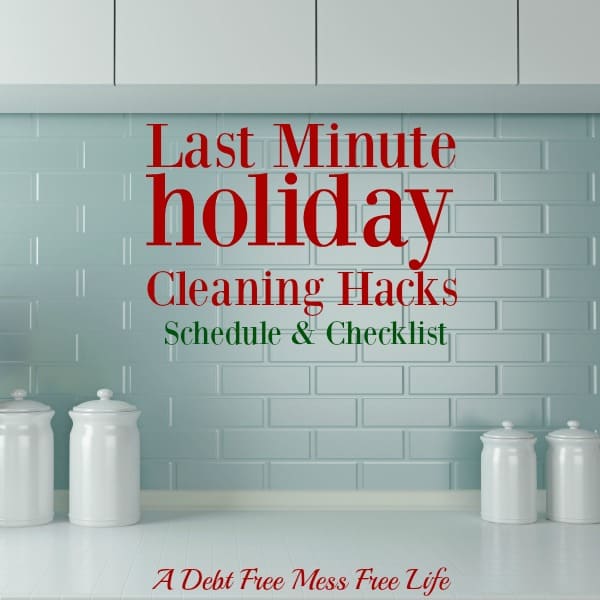 Need to get your home clean in time for Christmas? Our seven day cleaning schedule and checklist will get your home clean and organized just in time for the big day! 