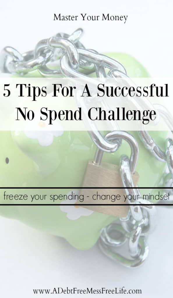 Curious if a no spend challenge will fix your finances? If you're buget is out of control and you need to learn to manage your money better, a no spend challenge could be the answer. These 5 tips will ensure your success!