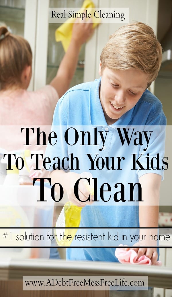 Tired of the fighting to get your kids to clean up after themselves? Want more help with housecleaning? Finally a solution that works. It's the only way to teach your kids to clean. Age appropriate chore chart included!