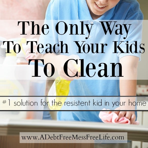 Tired of the fighting to get your kids to clean up after themselves? Want more help with housecleaning? Finally a solution that works. It's the only way to teach your kids to clean. Age appropriate chore chart included! 
