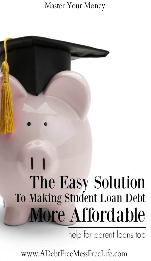 Do you owe big on a parent plus loan? Or maybe your college grad has a boat load of student loan debt? If you're confused over how to manage it all and save some money and make it more affordable you'll want to give this a try