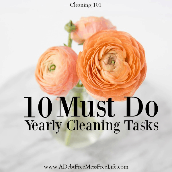 yearly cleaning tasks 